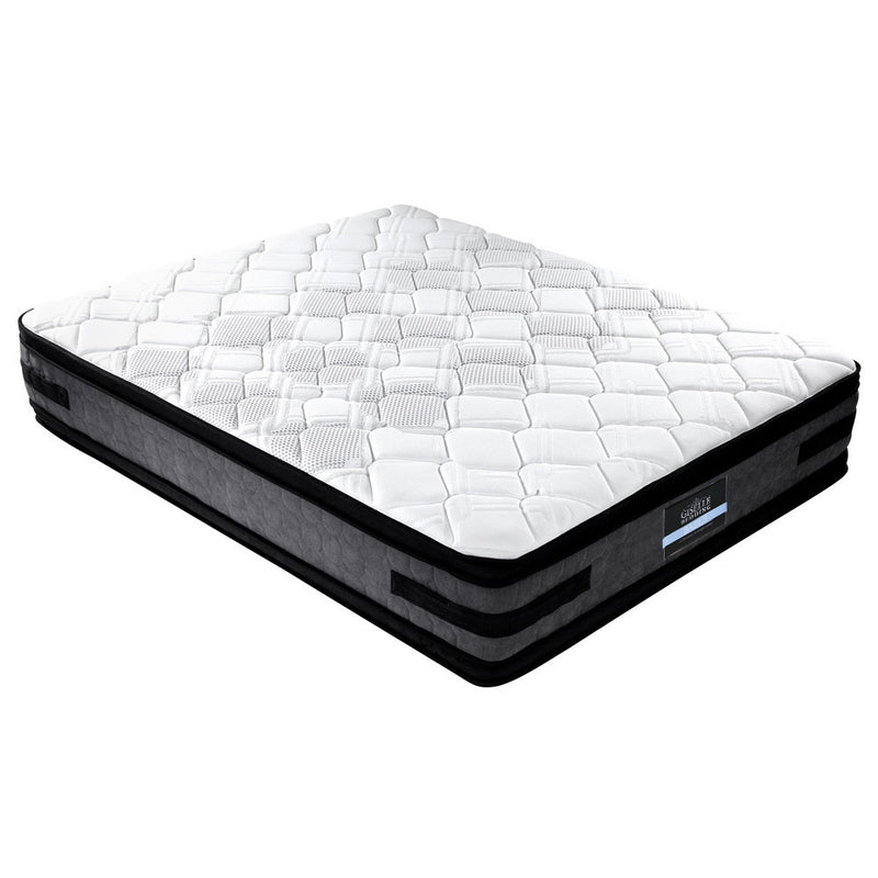 Double Size | Luna Euro Top Cool Gel Pocket Spring Mattress (Medium Firm) - Rivercity House & Home Co. (ABN 18 642 972 209) - Affordable Modern Furniture Australia