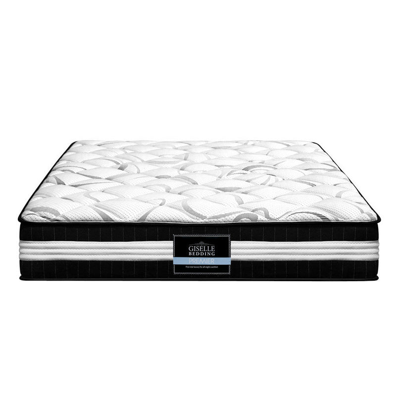 Double Size | Mykonos Euro Top Pocket Spring Mattress (Medium Firm) - Rivercity House & Home Co. (ABN 18 642 972 209) - Affordable Modern Furniture Australia