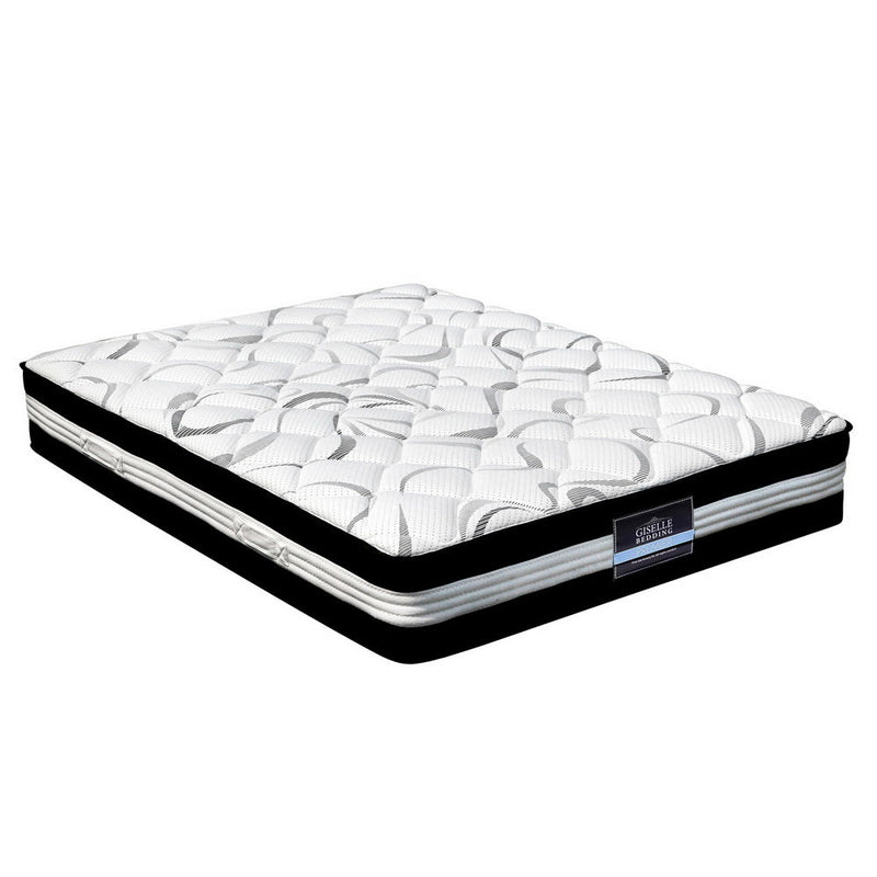 Double Size | Mykonos Euro Top Pocket Spring Mattress (Medium Firm) - Rivercity House & Home Co. (ABN 18 642 972 209) - Affordable Modern Furniture Australia