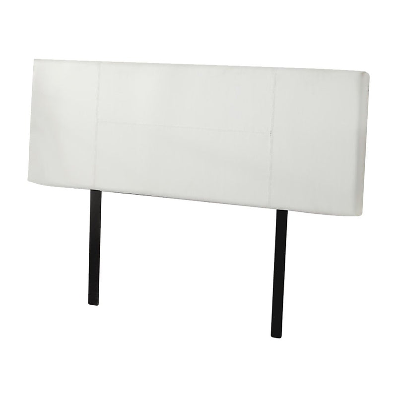 Double Size | PU Leather Bed Headboard Bedhead (White) - Rivercity House & Home Co. (ABN 18 642 972 209) - Affordable Modern Furniture Australia