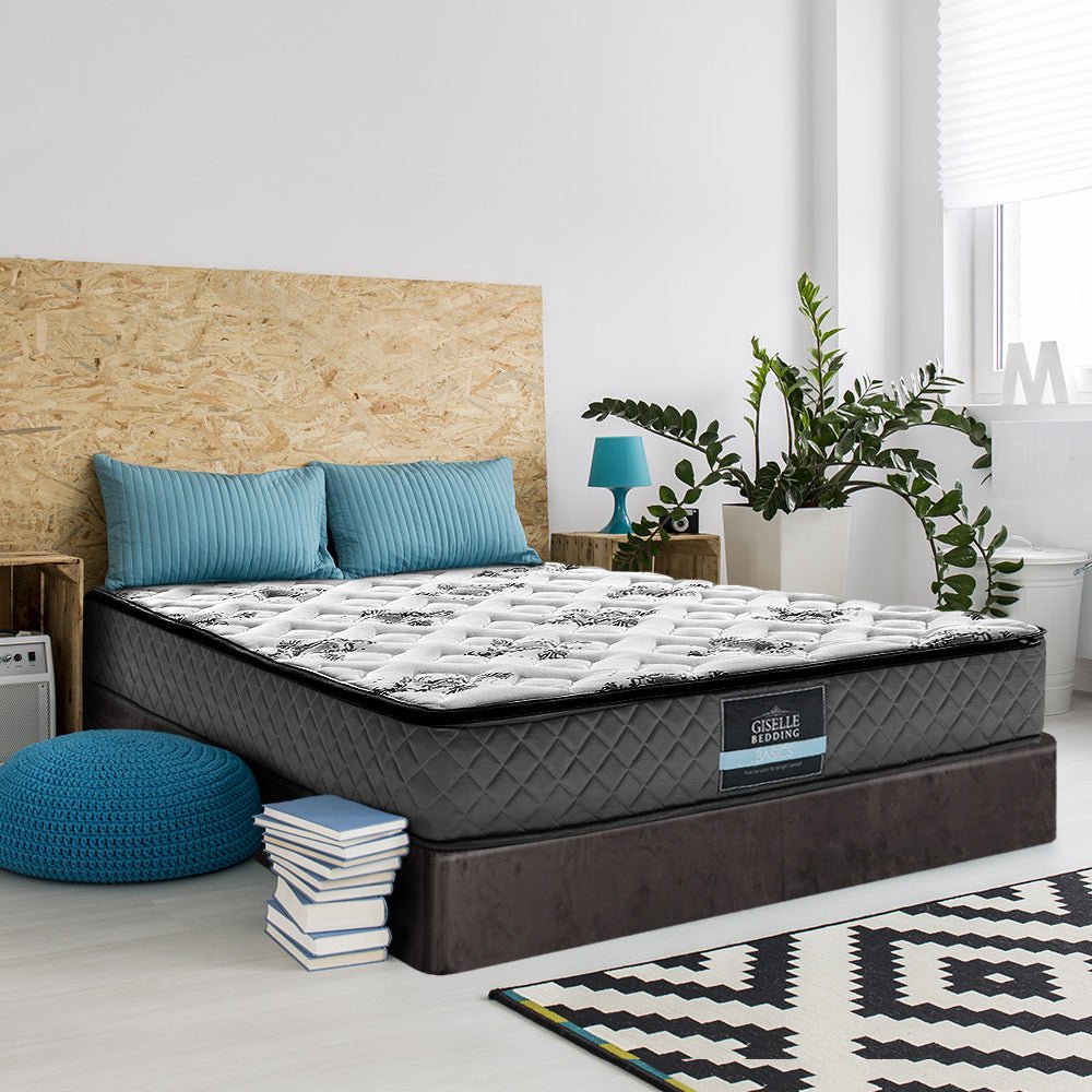 Double Size | Rocco Bonnell Spring Pillow Top Mattress (Medium) - Rivercity House & Home Co. (ABN 18 642 972 209) - Affordable Modern Furniture Australia