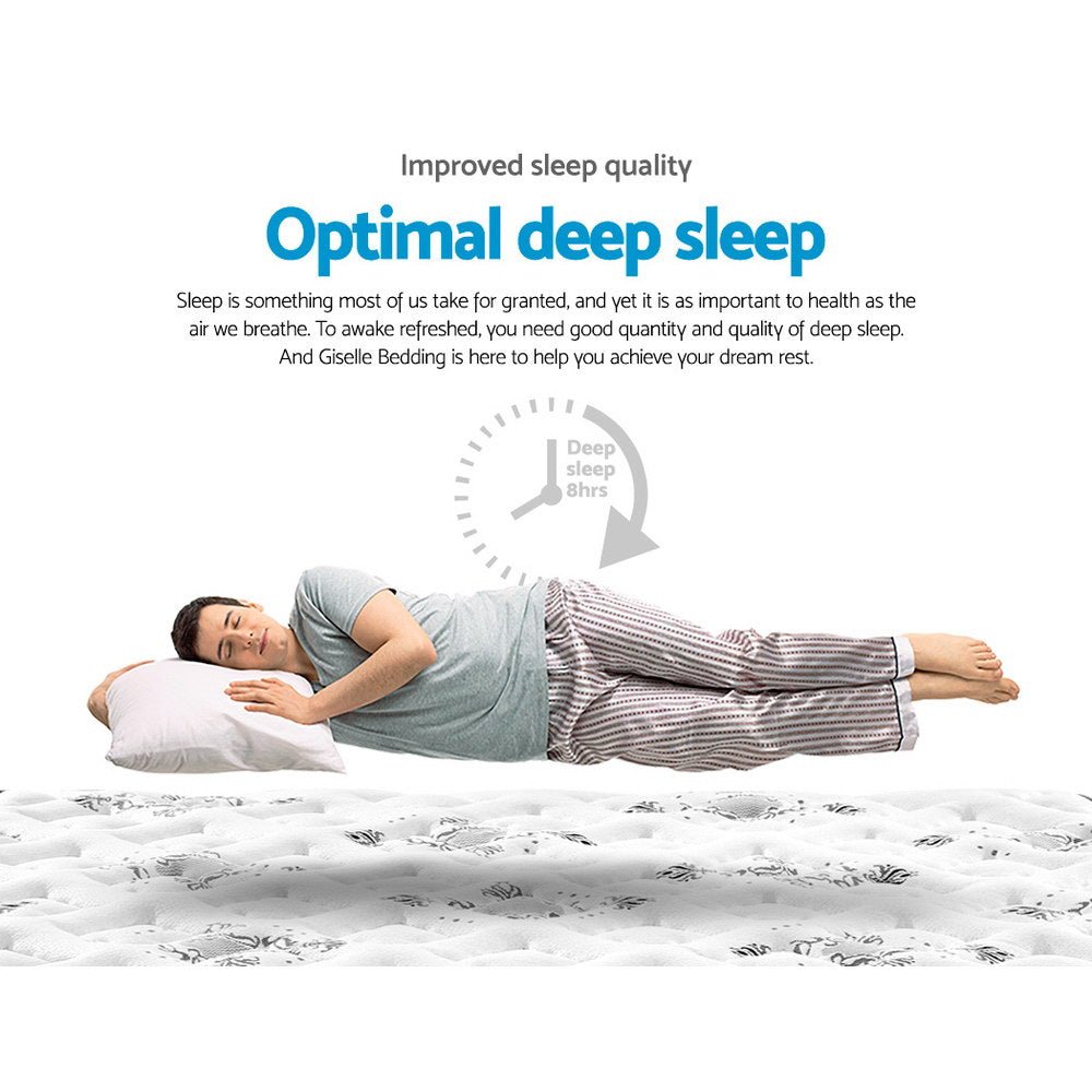 Double Size | Rocco Bonnell Spring Pillow Top Mattress (Medium) - Rivercity House & Home Co. (ABN 18 642 972 209) - Affordable Modern Furniture Australia