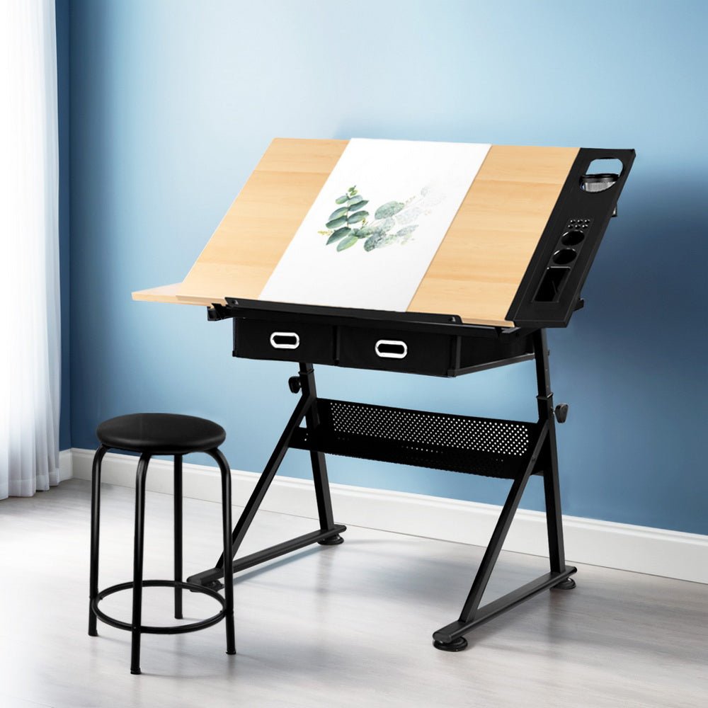 Drawing Desk Drafting Table - Furniture > Office > Desks - Rivercity House & Home Co. (ABN 18 642 972 209) - Affordable Modern Furniture Australia