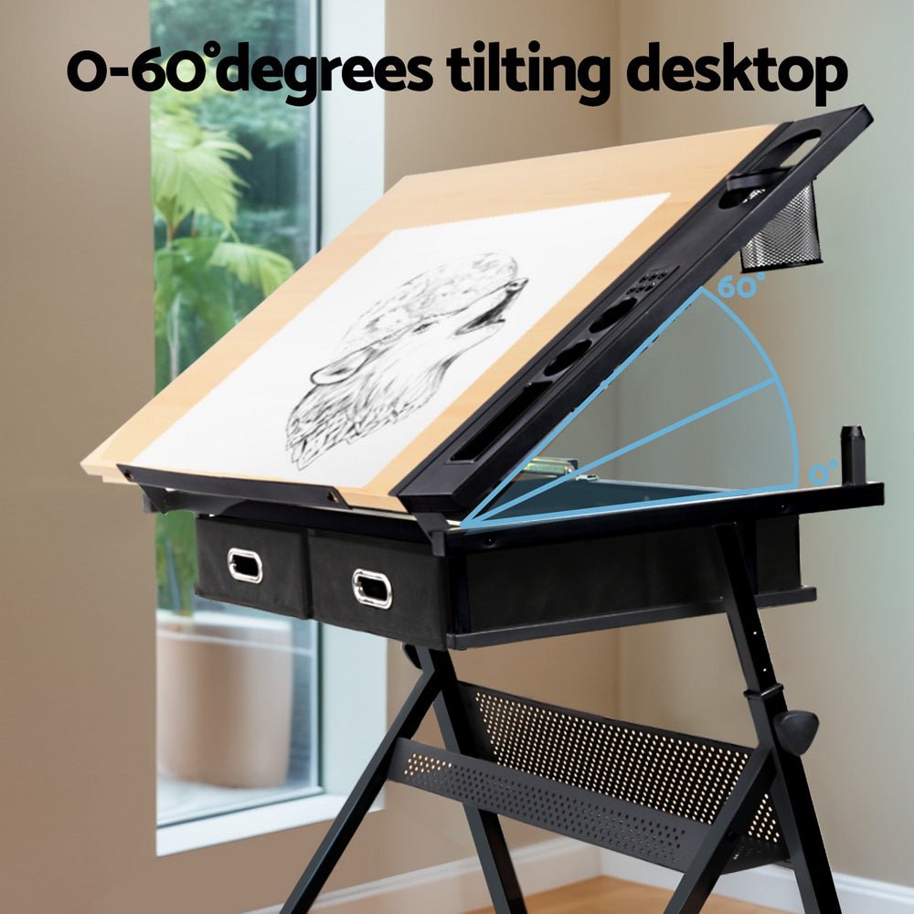 Drawing Desk Drafting Table - Furniture > Office > Desks - Rivercity House & Home Co. (ABN 18 642 972 209) - Affordable Modern Furniture Australia