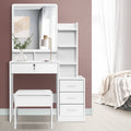Dressing Table Mirror Stool Jewellery Cabinet Makeup Organiser Drawer