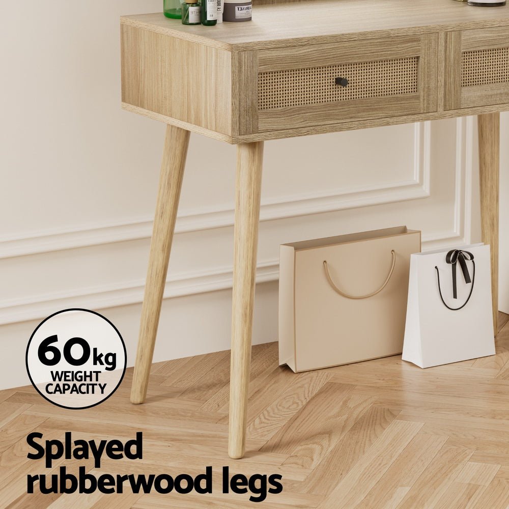 Dressing Table Set Rattan Frances - Furniture > Bedroom - Rivercity House & Home Co. (ABN 18 642 972 209) - Affordable Modern Furniture Australia