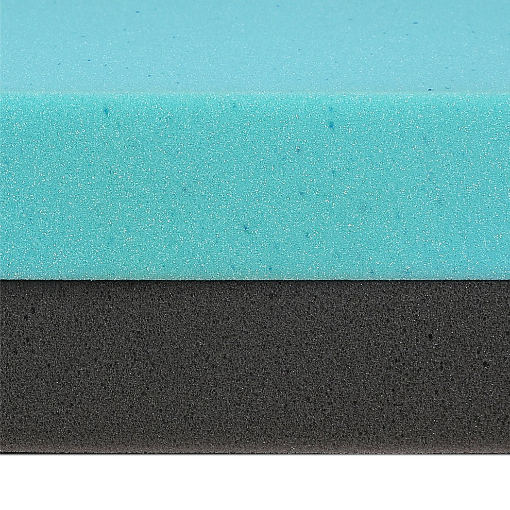 Dual - Layer 10cm Gel Bamboo Charcoal Memory Foam Mattress Topper - White - Rivercity House & Home Co. (ABN 18 642 972 209) - Affordable Modern Furniture Australia