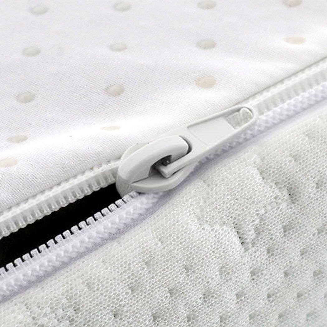 Dual - Layer Memory Foam Mattress Topper Double - White - Rivercity House & Home Co. (ABN 18 642 972 209) - Affordable Modern Furniture Australia
