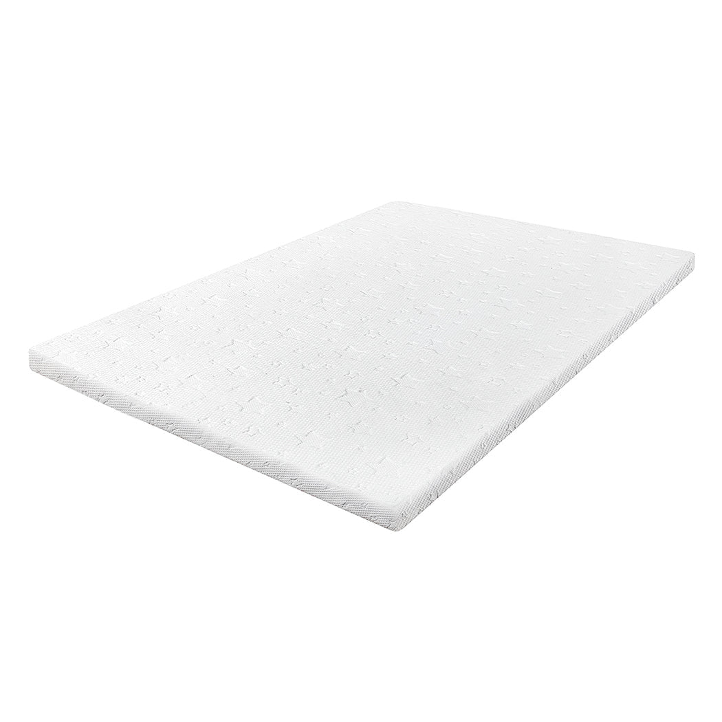 Dual - Layer Memory Foam Mattress Topper Single - White - Rivercity House & Home Co. (ABN 18 642 972 209) - Affordable Modern Furniture Australia