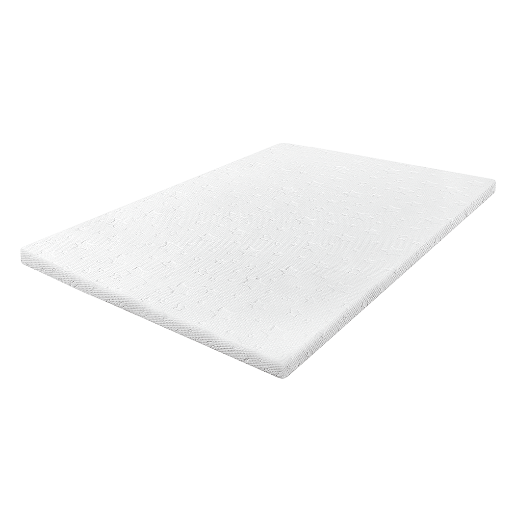 Dual - Layer Memory Foam Mattress Topper Single - White - Rivercity House & Home Co. (ABN 18 642 972 209) - Affordable Modern Furniture Australia