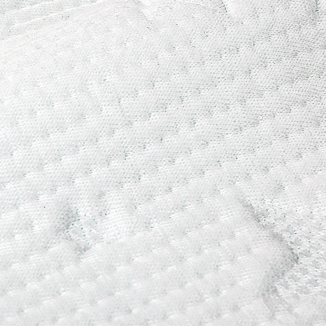 Dual - Layer Memory Foam Mattress Topper Single - White - Rivercity House & Home Co. (ABN 18 642 972 209) - Affordable Modern Furniture Australia