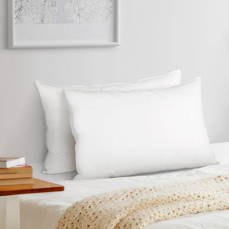 Duck Feather Down Twin Pack Pillows - Rivercity House & Home Co. (ABN 18 642 972 209) - Affordable Modern Furniture Australia