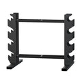Dumbbell and Kettlebell Rack Stand 200kg Capacity 2-Tier - Black