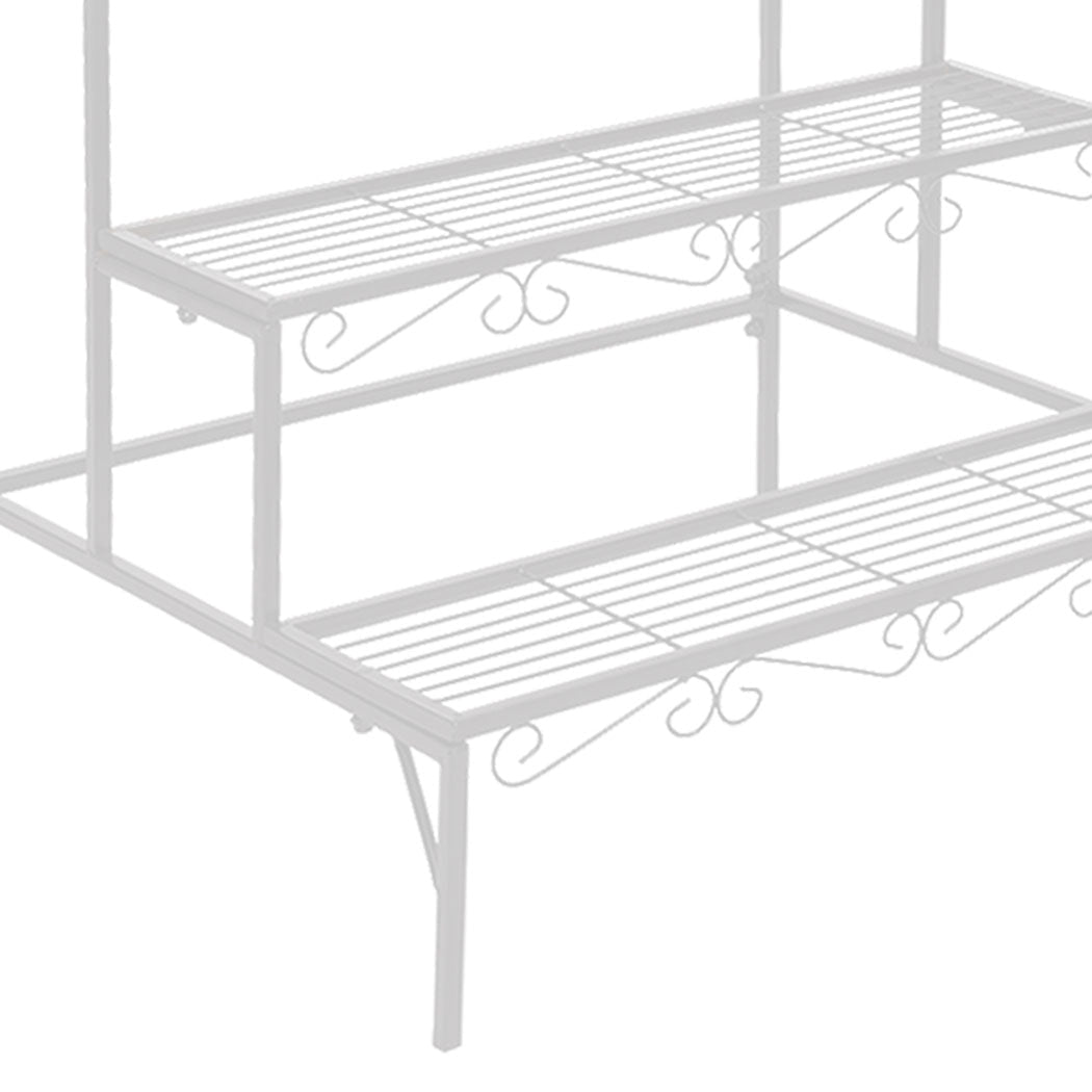 Durable Metal Indoor Outdoor Plant Stand with Rust - Resistant Finish - Black or White - Rivercity House & Home Co. (ABN 18 642 972 209) - Affordable Modern Furniture Australia
