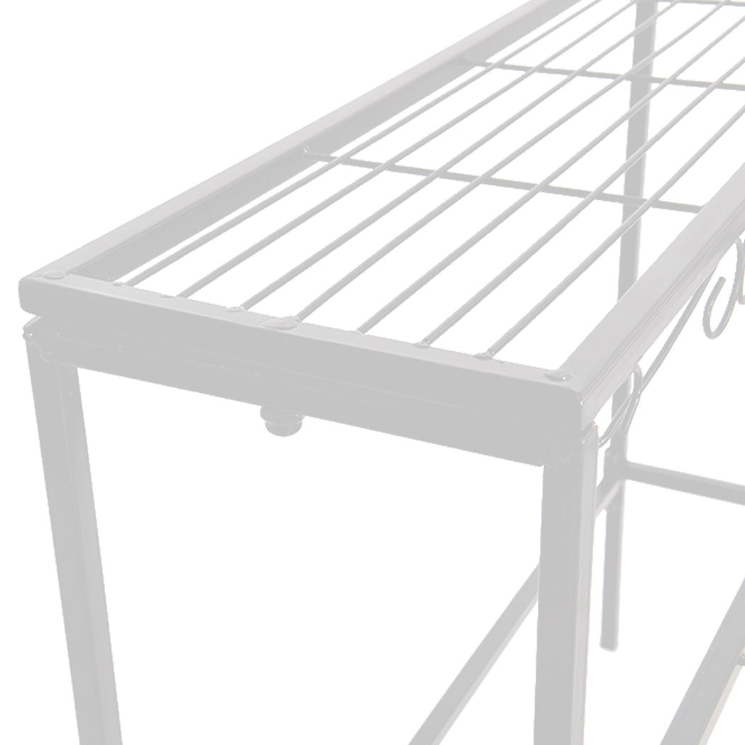 Durable Metal Indoor Outdoor Plant Stand with Rust - Resistant Finish - Black or White - Rivercity House & Home Co. (ABN 18 642 972 209) - Affordable Modern Furniture Australia