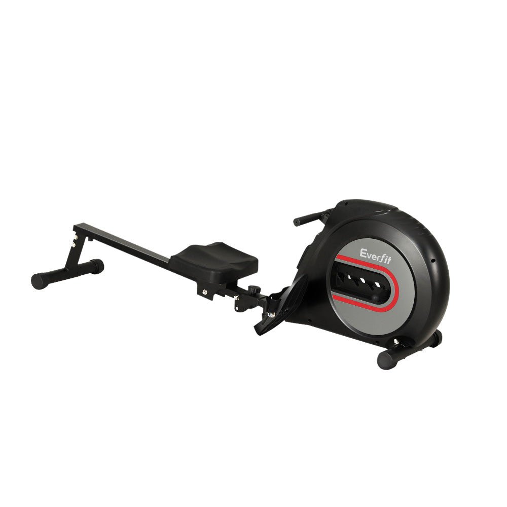 Elastic Rope Resistance Rowing Machine for Home Fitness Cardio - Black - Sports & Fitness > Exercise, Gym & Fitness > Exercise Bikes - Rivercity House & Home Co. (ABN 18 642 972 209) - Affordable Modern Furniture Australia