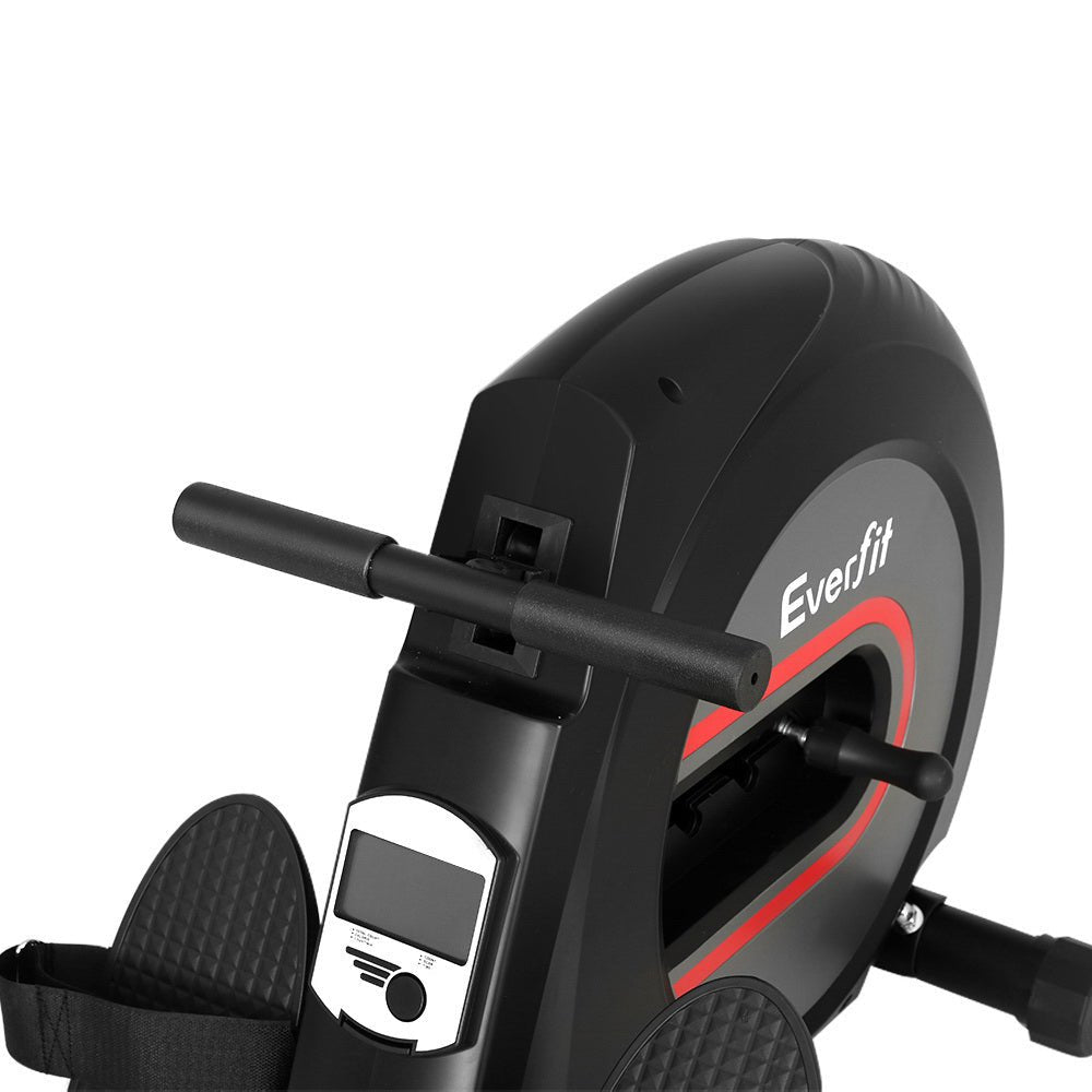 Elastic Rope Resistance Rowing Machine for Home Fitness Cardio - Black - Sports & Fitness > Exercise, Gym & Fitness > Exercise Bikes - Rivercity House & Home Co. (ABN 18 642 972 209) - Affordable Modern Furniture Australia