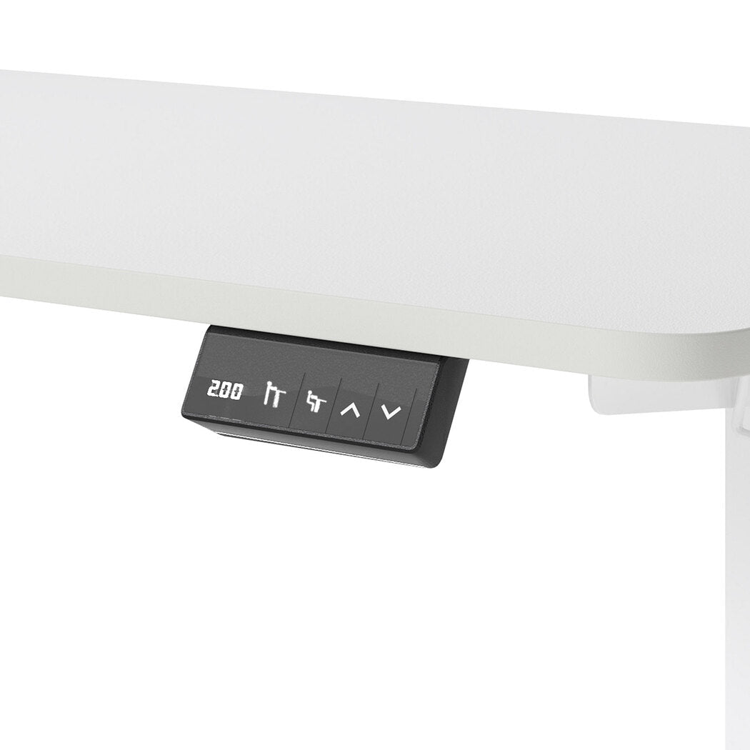 Electric Adjustable Height Standing Desk Table with Memory Function - White - Rivercity House & Home Co. (ABN 18 642 972 209) - Affordable Modern Furniture Australia