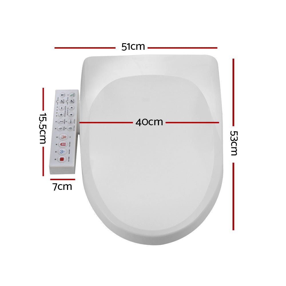 Electric Bidet Toilet Seat Cover Bathroom Spray Water Wash V Shape - Furniture > Bathroom > Bidets - Rivercity House & Home Co. (ABN 18 642 972 209) - Affordable Modern Furniture Australia