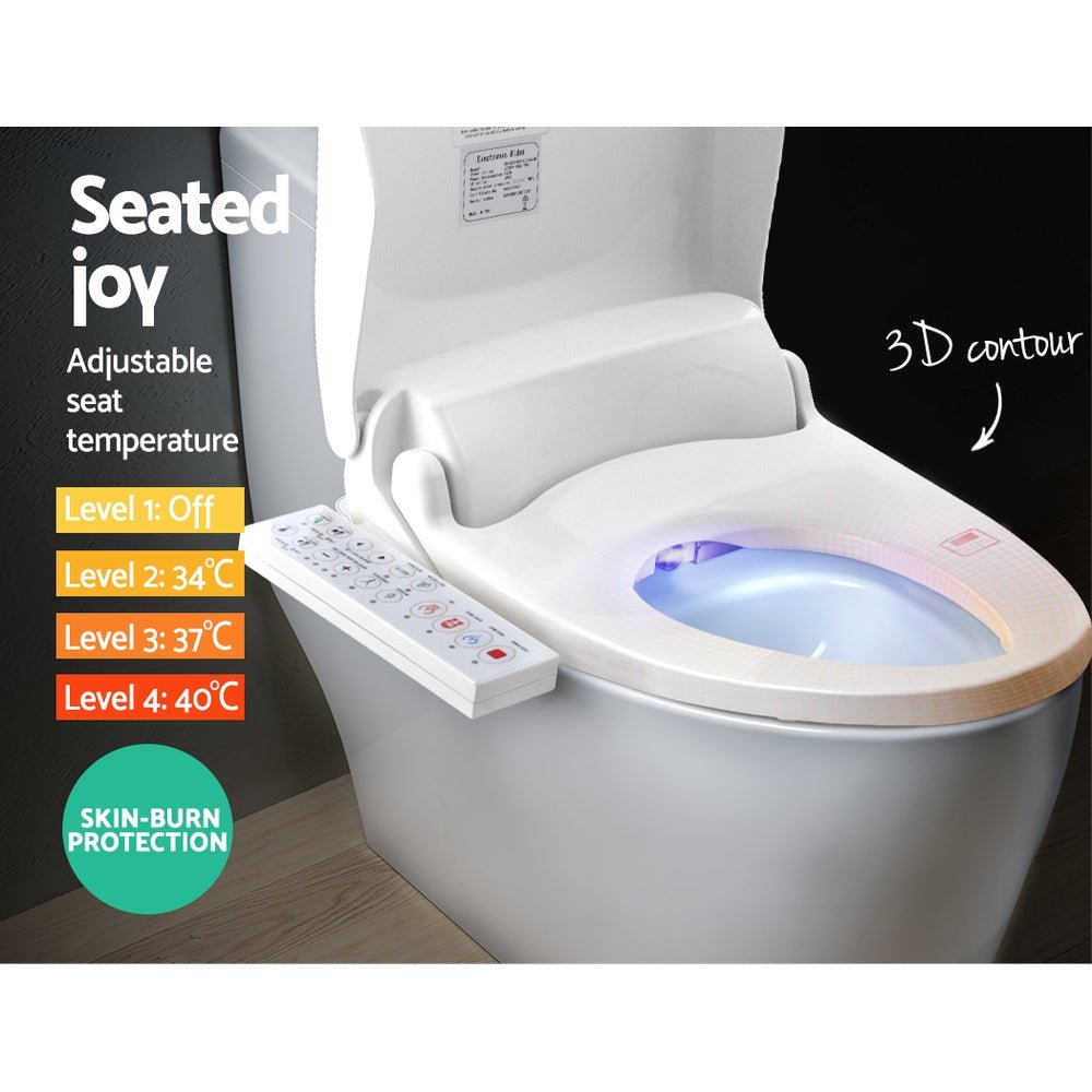 Electric Bidet Toilet Seat Cover Bathroom Spray Water Wash V Shape - Furniture > Bathroom > Bidets - Rivercity House & Home Co. (ABN 18 642 972 209) - Affordable Modern Furniture Australia