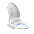 Electric Bidet Toilet Seat with V Shape Spray and Bathroom Wash - White