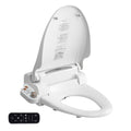 Smart Electric Bidet Toilet Seat with Heated Seat, LED Night Light & Remote Control - White