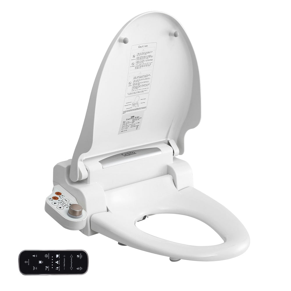 Electric Bidet Toilet Seat Cover LED Night Light Heated Seat with Remote - Furniture > Bathroom > Bidets - Rivercity House & Home Co. (ABN 18 642 972 209) - Affordable Modern Furniture Australia