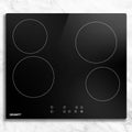 60cm Electric Ceramic Cooktop with Touch Control - Black