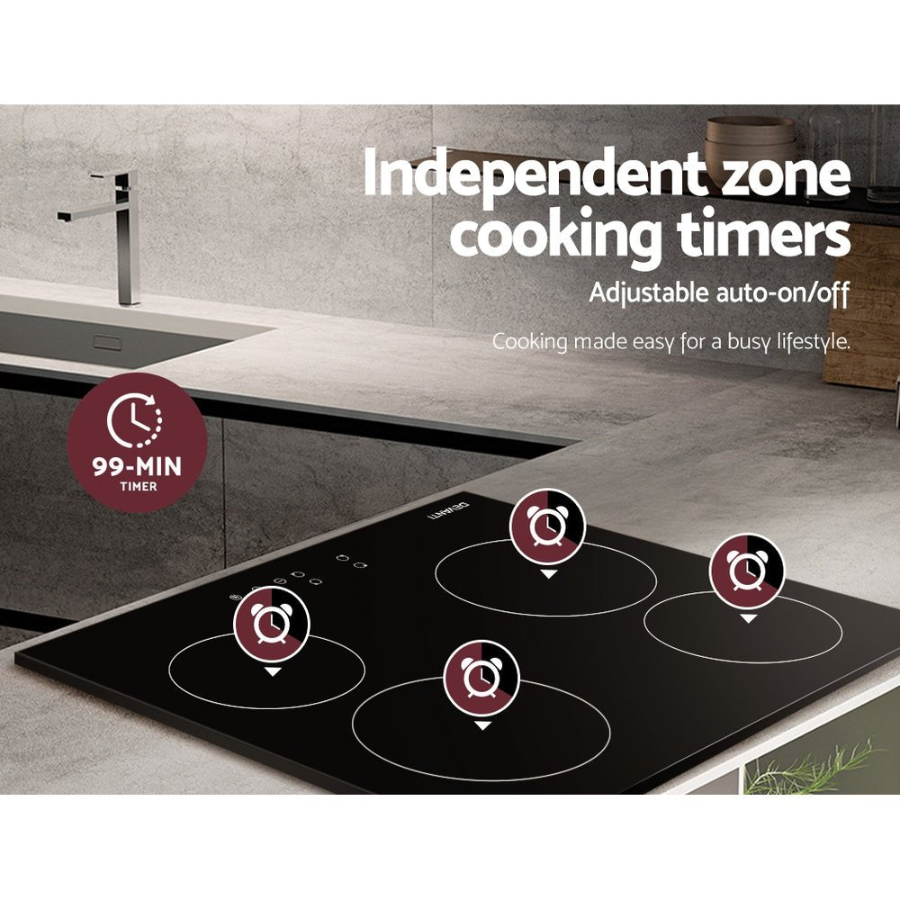 Electric Ceramic Cooktop 60cm Touch Control - Appliances > Kitchen Appliances > Cooktops & Stoves - Rivercity House & Home Co. (ABN 18 642 972 209) - Affordable Modern Furniture Australia