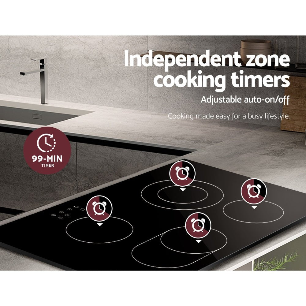 Electric Ceramic Cooktop 77cm - Appliances > Kitchen Appliances > Cooktops & Stoves - Rivercity House & Home Co. (ABN 18 642 972 209) - Affordable Modern Furniture Australia