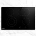 77cm Electric Ceramic Cooktop with 6 Zones - Black