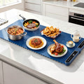 Electric Food Warming Mat 80cm Roll-Up Buffet Tray 430W - Blue