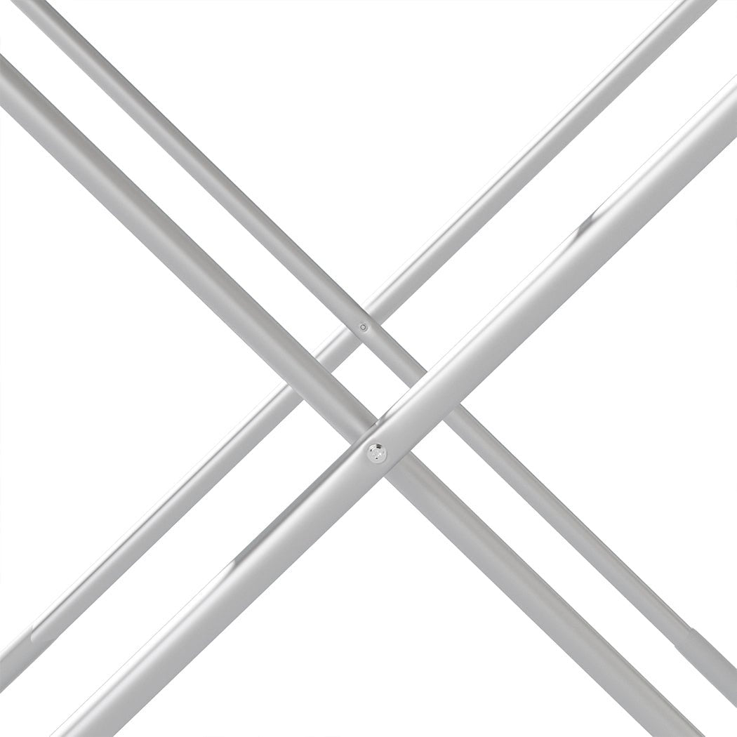 Electric Heated Folding Dryer Rack with 20 Rods and 12.5m Drying Space - Silver - Rivercity House & Home Co. (ABN 18 642 972 209) - Affordable Modern Furniture Australia