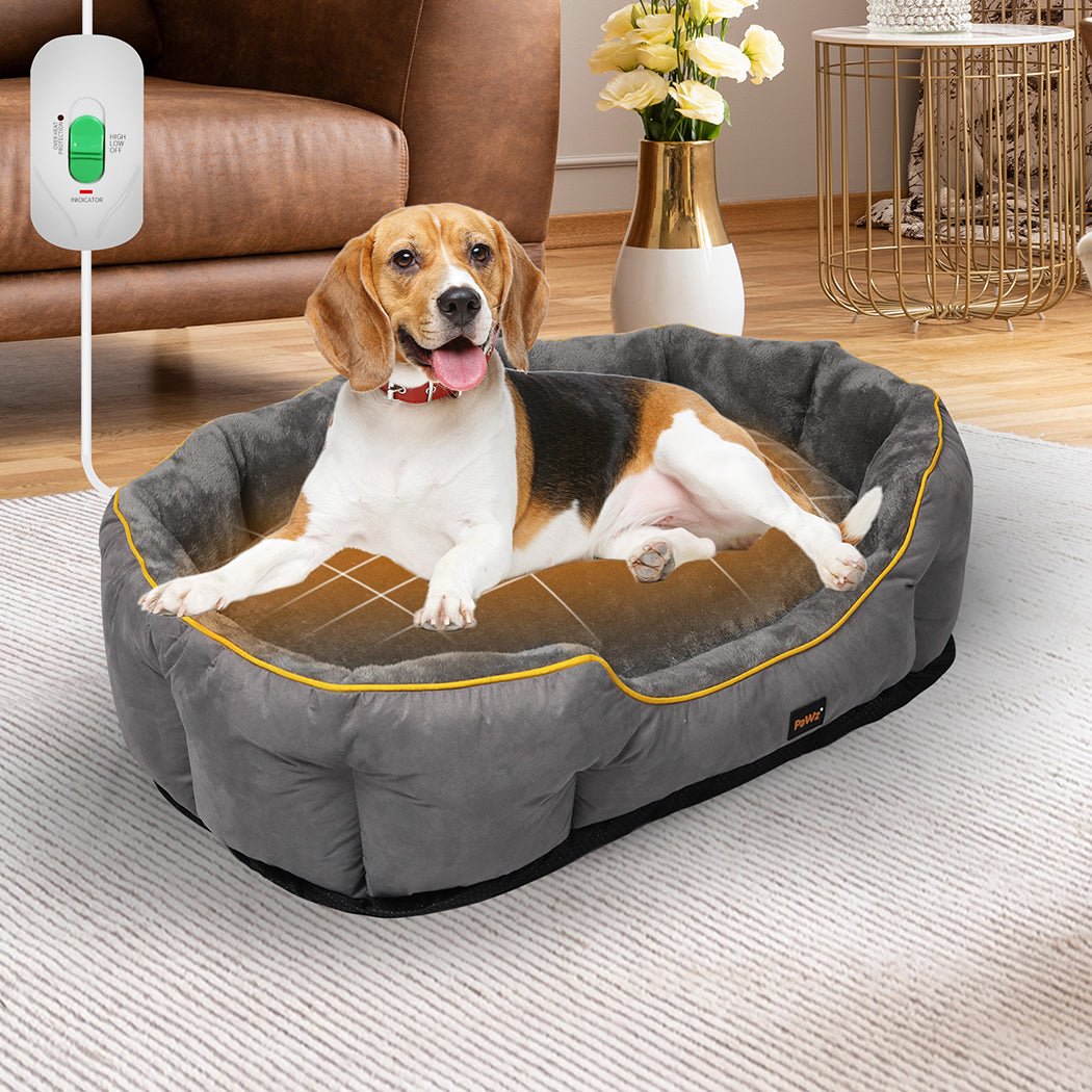Electric Heated Pet Bed Large - Grey - Rivercity House & Home Co. (ABN 18 642 972 209) - Affordable Modern Furniture Australia