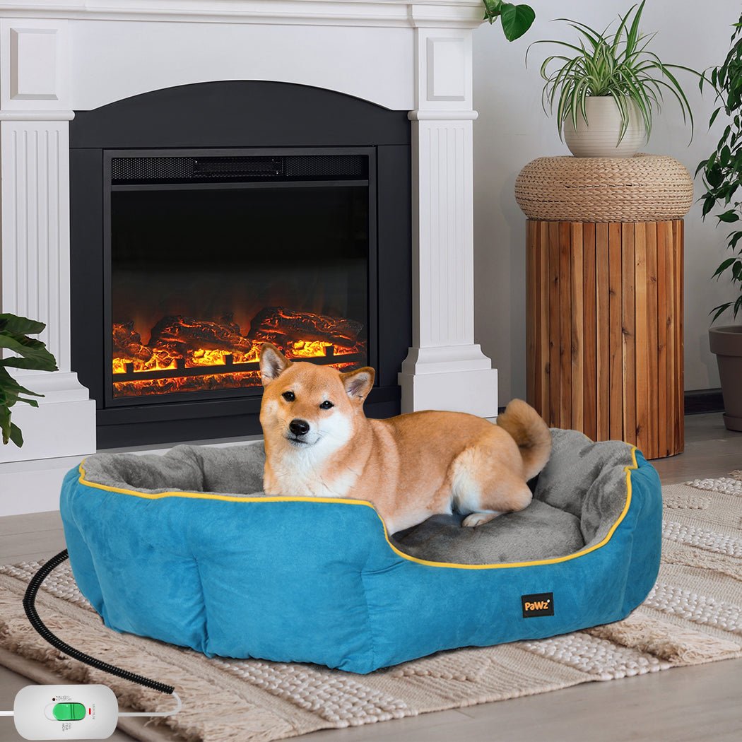 Electric Heated Pet Bed Medium Size - Blue - Rivercity House & Home Co. (ABN 18 642 972 209) - Affordable Modern Furniture Australia