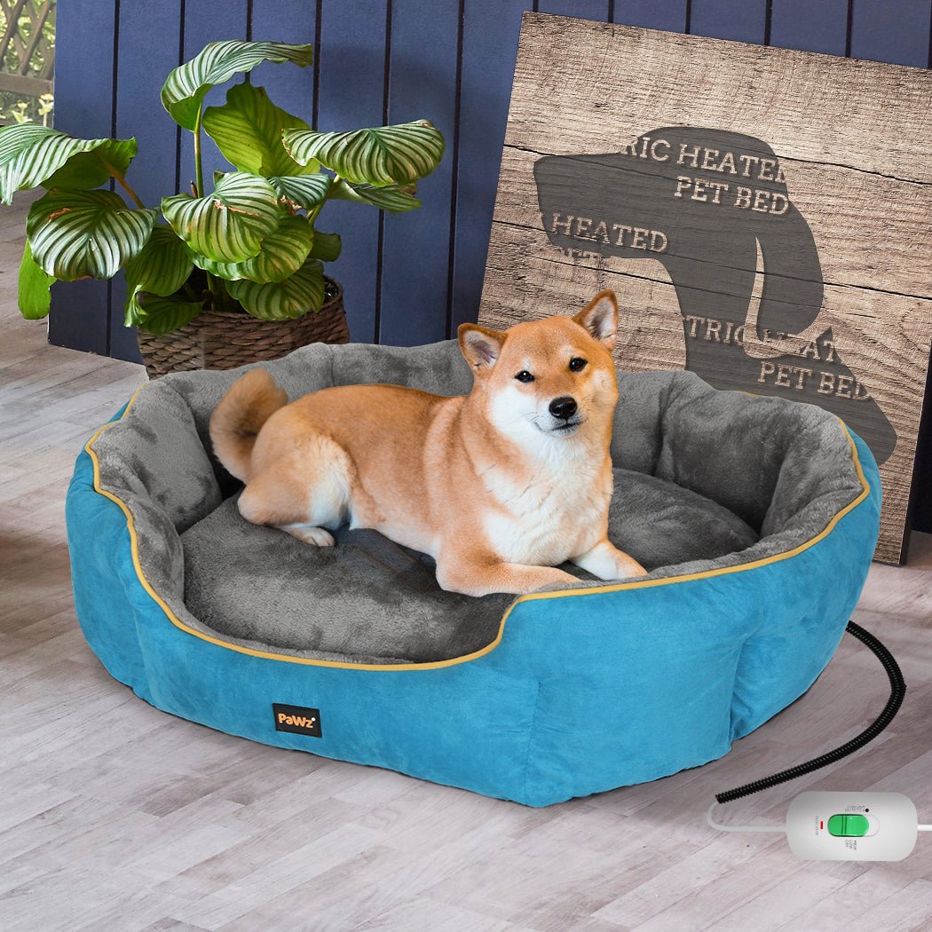 Electric Heated Pet Bed Medium Size - Blue - Rivercity House & Home Co. (ABN 18 642 972 209) - Affordable Modern Furniture Australia