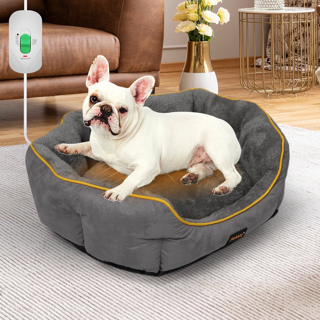 Electric Heated Pet Bed Small - Grey - Rivercity House & Home Co. (ABN 18 642 972 209) - Affordable Modern Furniture Australia