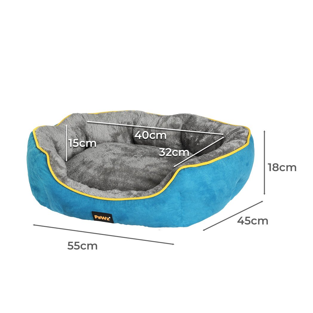 Electric Heated Pet Bed Small with Removable Cover and Bite - Resistant Cable - Blue - Rivercity House & Home Co. (ABN 18 642 972 209) - Affordable Modern Furniture Australia