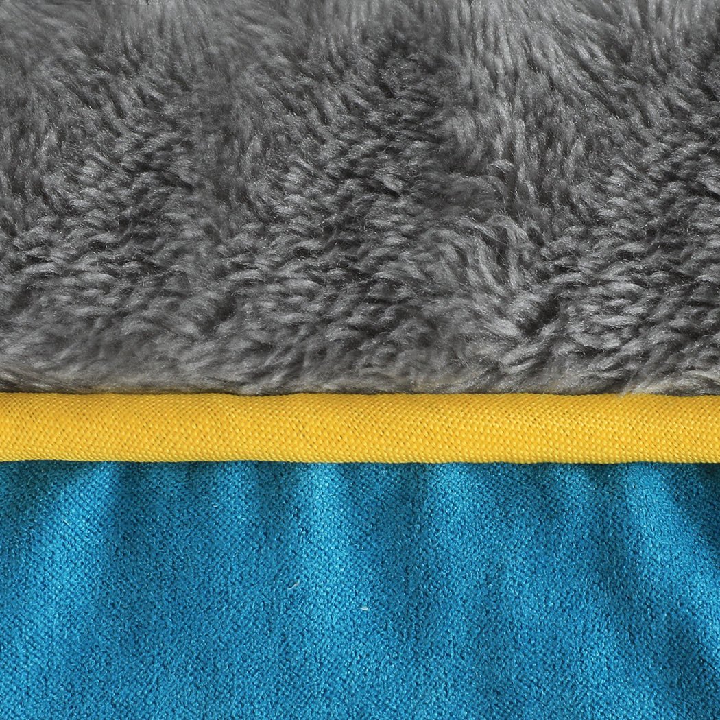 Electric Heated Pet Bed Small with Removable Cover and Bite - Resistant Cable - Blue - Rivercity House & Home Co. (ABN 18 642 972 209) - Affordable Modern Furniture Australia