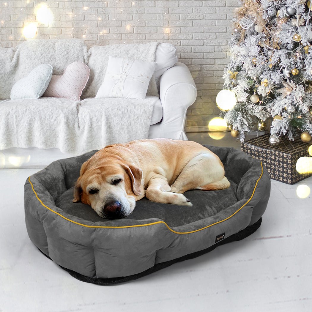 Electric Heated XL Pet Bed with Removable Cover - Grey - Rivercity House & Home Co. (ABN 18 642 972 209) - Affordable Modern Furniture Australia