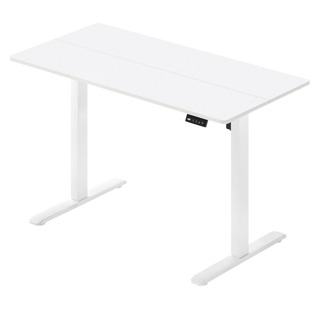 Electric Height Adjustable Standing Desk 110cm - White - Rivercity House & Home Co. (ABN 18 642 972 209) - Affordable Modern Furniture Australia