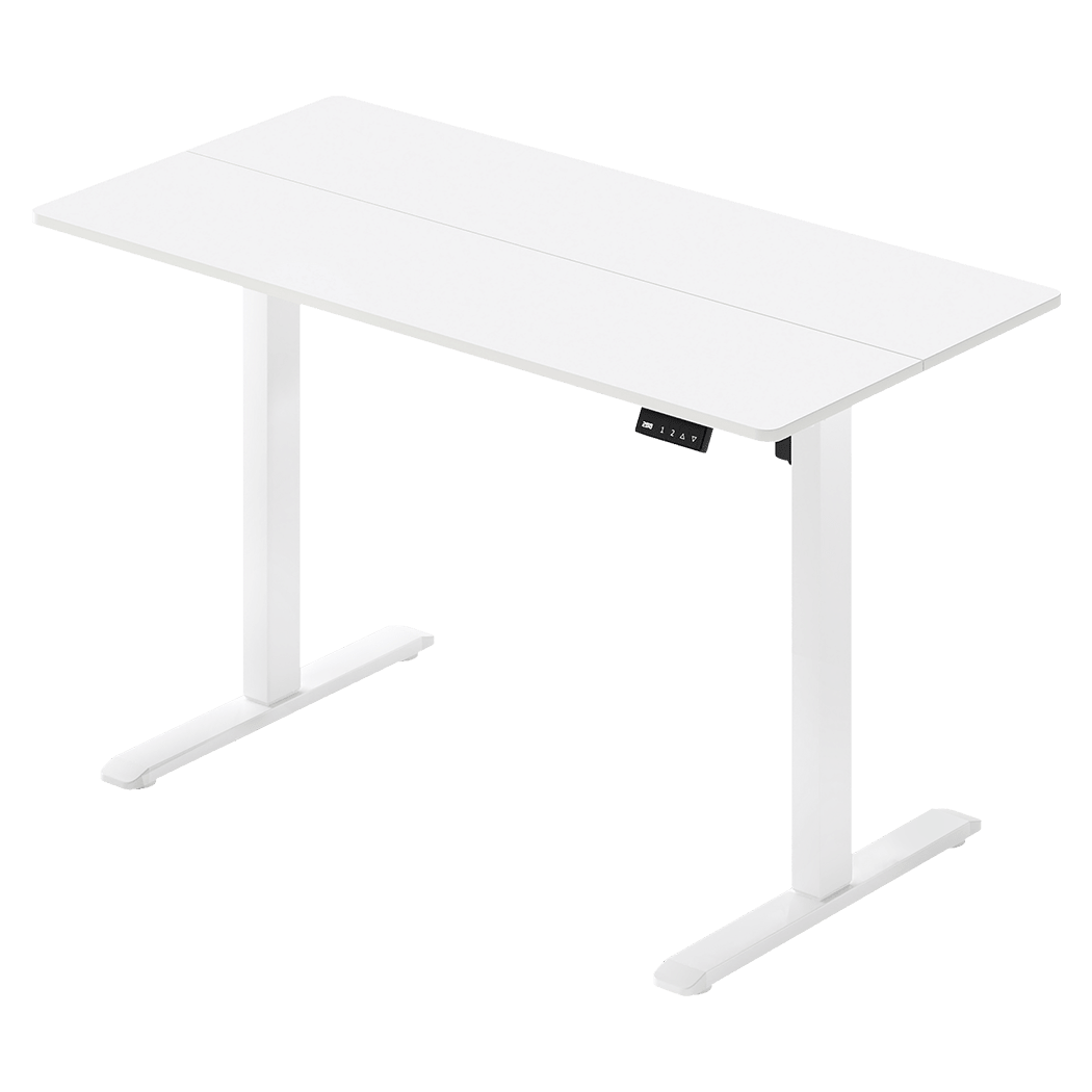 Electric Height Adjustable Standing Desk 110cm - White - Rivercity House & Home Co. (ABN 18 642 972 209) - Affordable Modern Furniture Australia