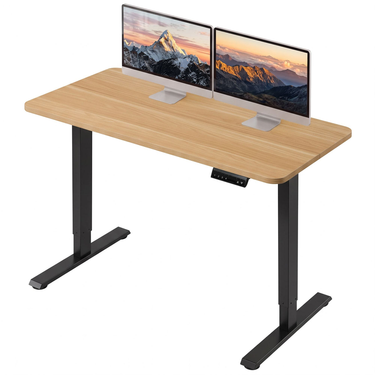 Electric Height Adjustable Standing Desk 120cm - Natural Black - Furniture > Office > Desks - Rivercity House & Home Co. (ABN 18 642 972 209) - Affordable Modern Furniture Australia