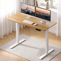 Electric Height Adjustable Standing Desk 120cm - Natural White