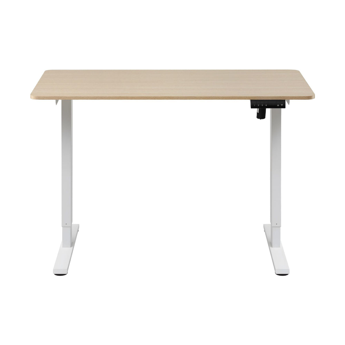 Electric Height Adjustable Standing Desk 120cm - Oak White - Furniture > Office > Desks - Rivercity House & Home Co. (ABN 18 642 972 209) - Affordable Modern Furniture Australia