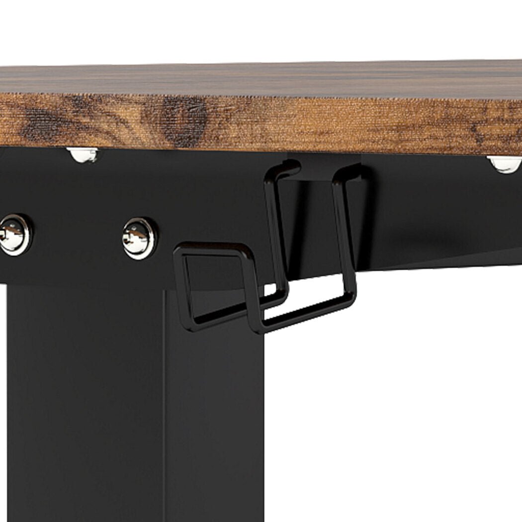 Electric Height Adjustable Standing Desk 120cm - Vintage Oak - Rivercity House & Home Co. (ABN 18 642 972 209) - Affordable Modern Furniture Australia