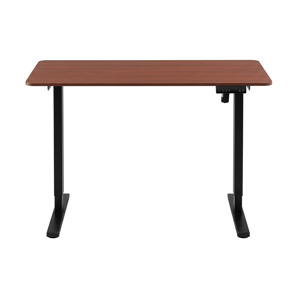 Electric Height Adjustable Standing Desk 120cm with Digital Control Panel - Walnut Black - Furniture > Office > Desks - Rivercity House & Home Co. (ABN 18 642 972 209) - Affordable Modern Furniture Australia