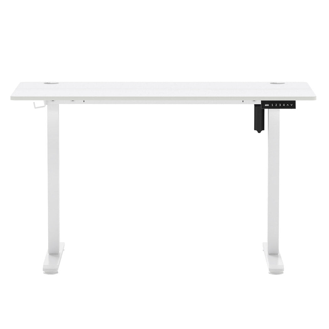 Electric Height Adjustable Standing Desk 120cm with Digital Controller - White - Rivercity House & Home Co. (ABN 18 642 972 209) - Affordable Modern Furniture Australia