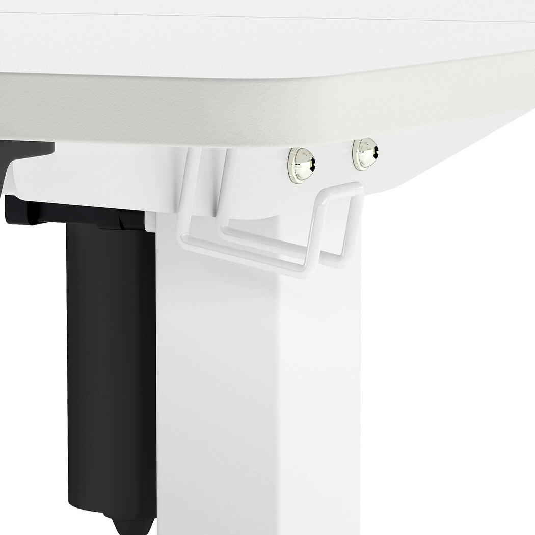 Electric Height Adjustable Standing Desk 120cm with Digital Controller - White - Rivercity House & Home Co. (ABN 18 642 972 209) - Affordable Modern Furniture Australia