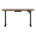 Electric Height Adjustable Standing Desk 140cm with Digital Controller - Vintage Oak